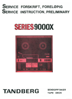 Tandberg 9000-X - Service Manual 